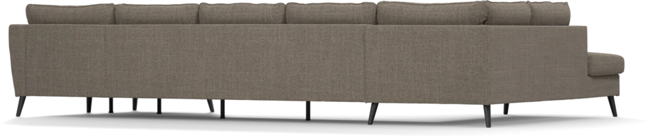 County - 4-sits soffa med divan vänster och schäslong höger - Brun