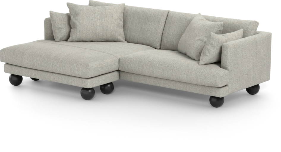 Harper - 4-sits med schäslong XL vänster - Vit
