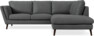 Madison Lux - 2-sits soffa med divan höger - Grå