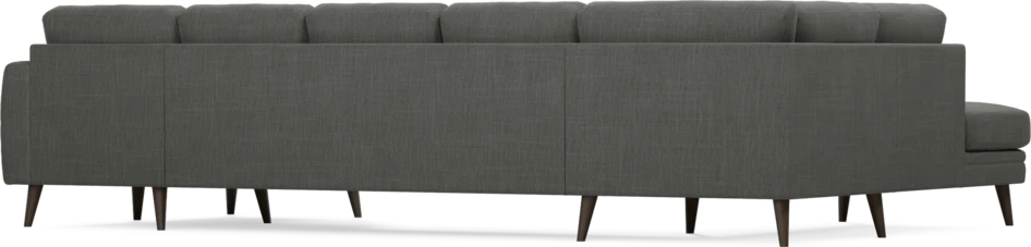 Eden - 3-sits soffa med divan vänster och schäslong höger - Grå