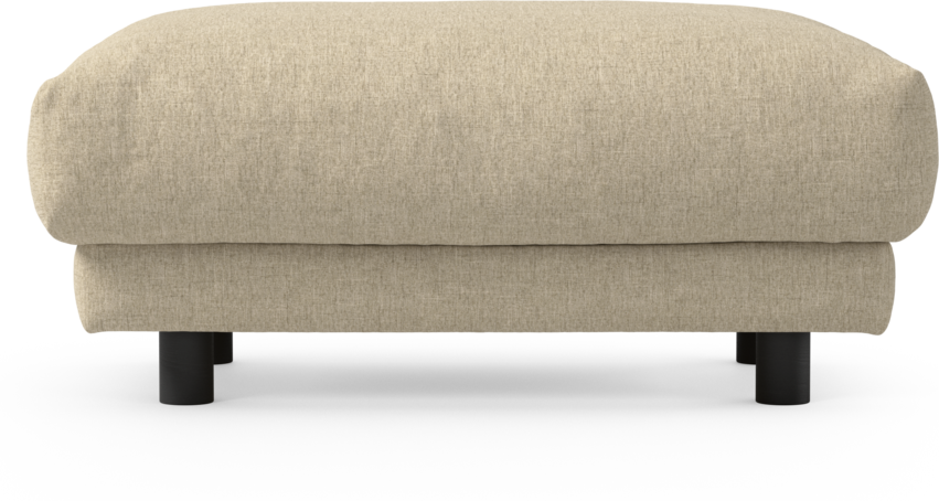 Cherrie - Fotpall 110, fast klädsel - Beige