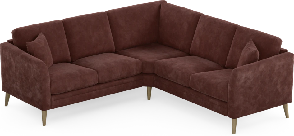 Eden - Hörnsoffa, 2+2-sits - Röd