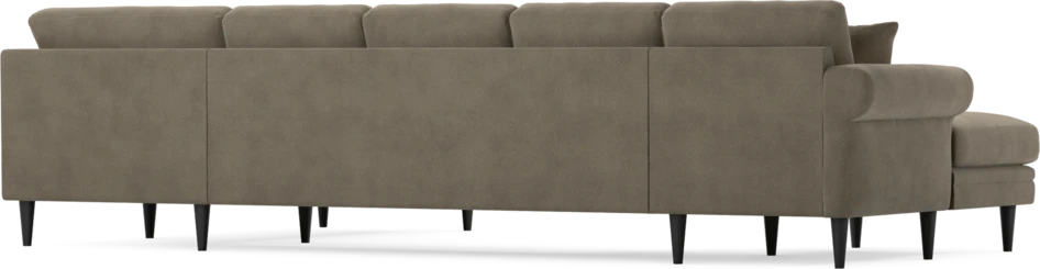 Eden - 3-sits soffa med schäslong vänster och divan höger - Beige