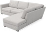 Friday - 2,5-sits soffa med divan höger - Grå