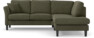 Eden - 2-sits soffa med divan - Grön