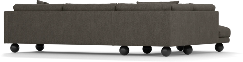 Harper - 3-sits soffa med divan vänster - Brun