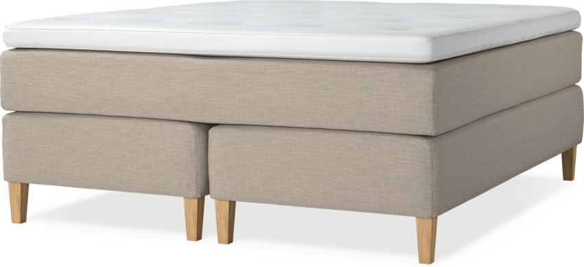 Delux Dream - Kontinentalsäng, dubbelsäng med bäddmadrass - Beige
