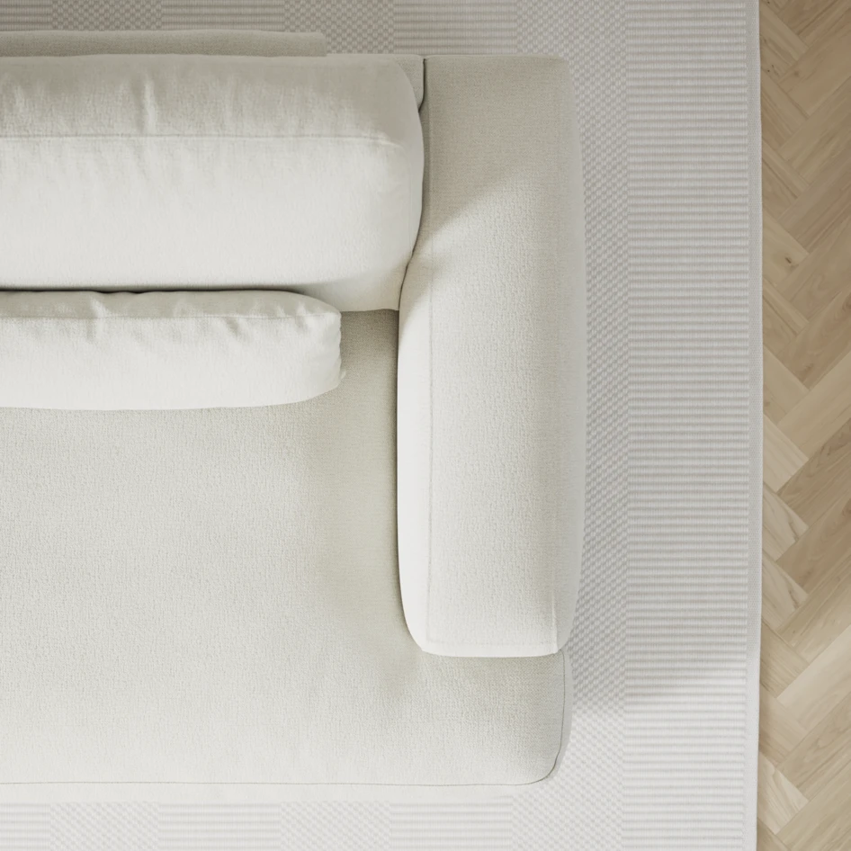Noma - 3-sits soffa - Vit