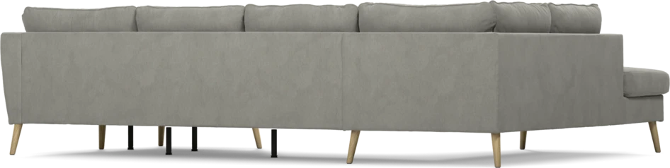 County - 3-sits soffa med divan vänster och schäslong höger - Grå