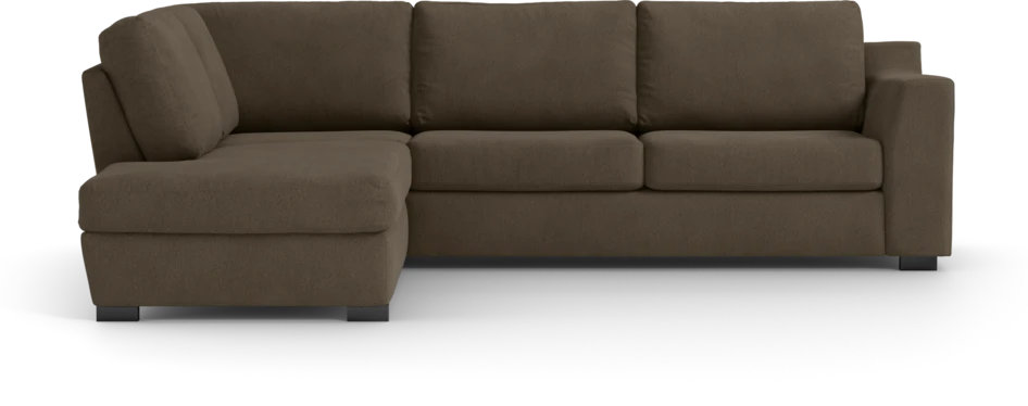 Friday - 2,5-sits soffa med divan vänster - Brun