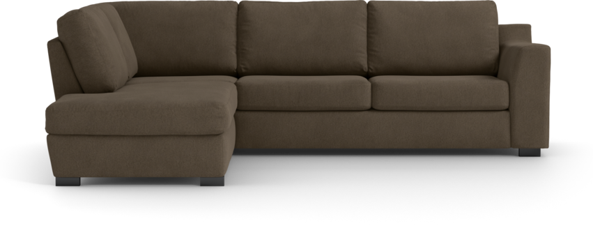 Friday - 2,5-sits soffa med divan vänster - Brun