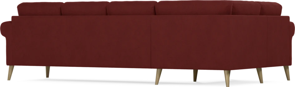Eden - Hörnsoffa, 1+3-sits - Röd