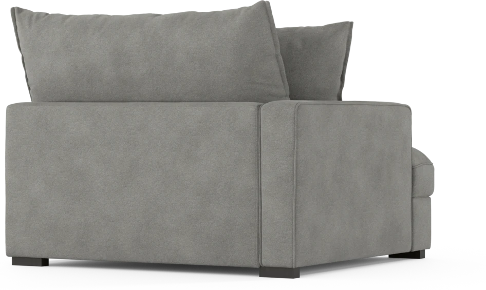 Rossi - 1,5-sits med armstöd vänster - Grå