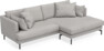 Harper - 4-sits med schäslong XL höger - Vit