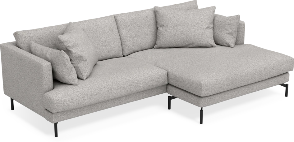 Harper - 4-sits med schäslong XL höger - Vit