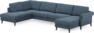 Bridge - 3-sits soffa med divan vänster och schäslong höger - Blå