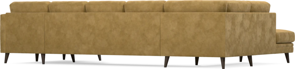 Eden - 3-sits soffa med divan vänster och schäslong höger - Gul