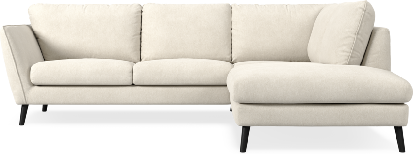 Madison - 2-sits soffa med divan höger - Vit