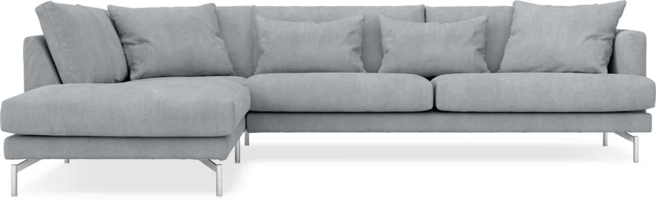 Harper - 3-sits soffa med divan vänster - Grå