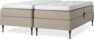 Delux Sense - Ställbar säng, dubbelsäng med bäddmadrass - Beige