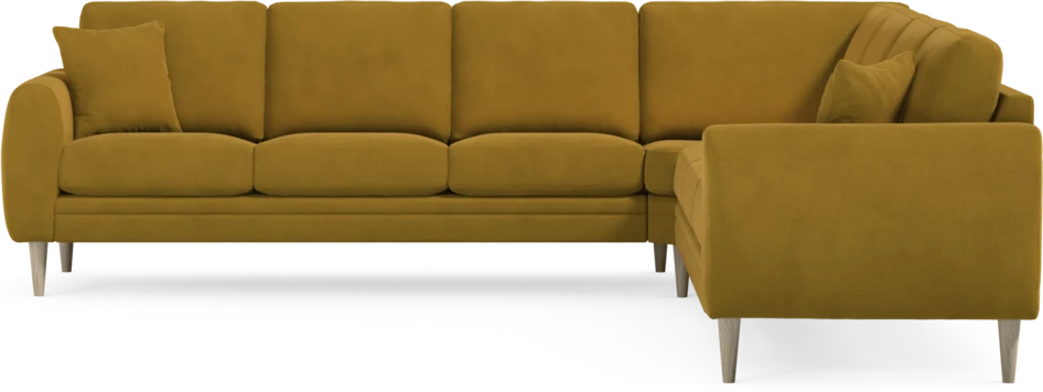 Eden - Hörnsoffa, 3+3-sits - Gul