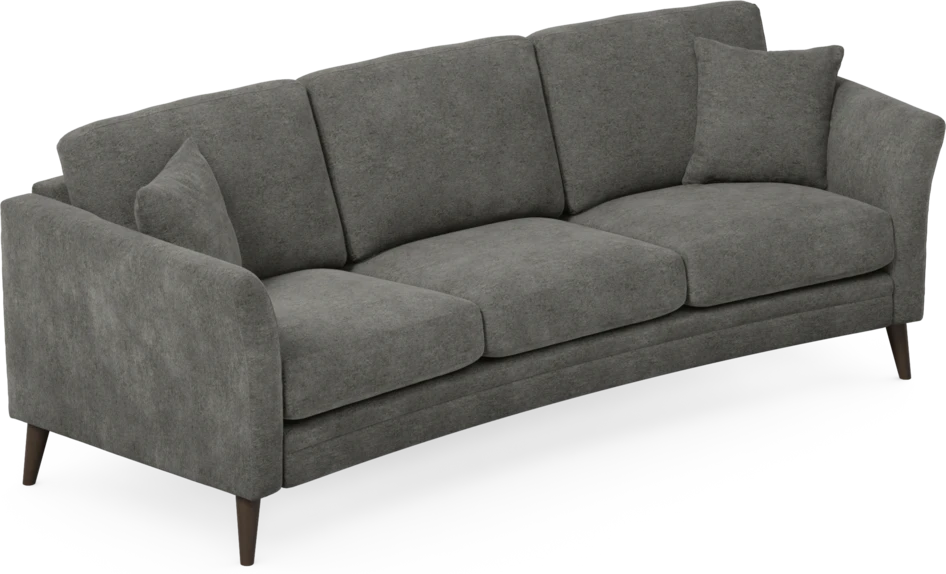 Eden - 3-sits soffa svängd - Grå