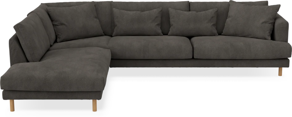 Harper - 3-sits soffa med divan vänster - Grå