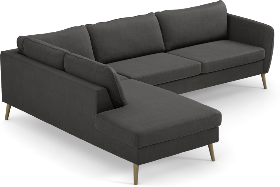 County - 2,5-sits soffa med divan vänster - Grå