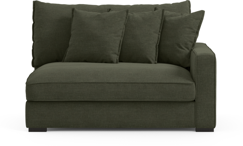 Rossi - 2-sits med armstöd höger - Grön