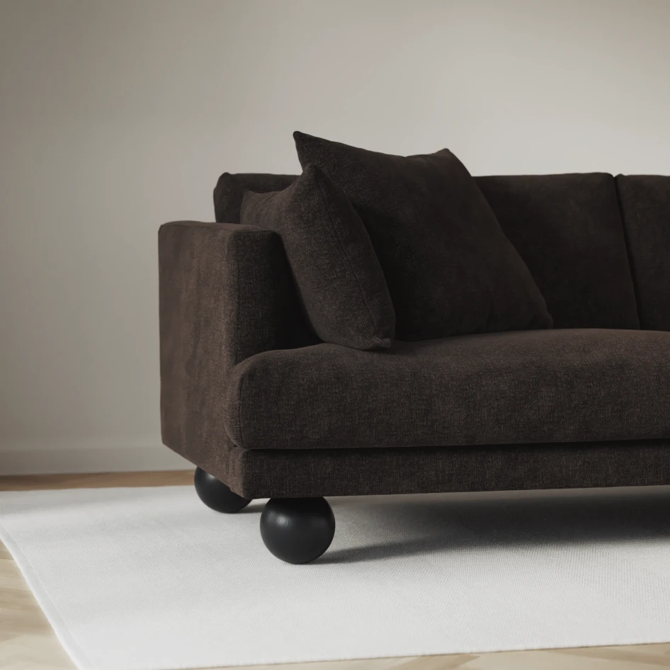 Harper - 4-sits soffa - Brun