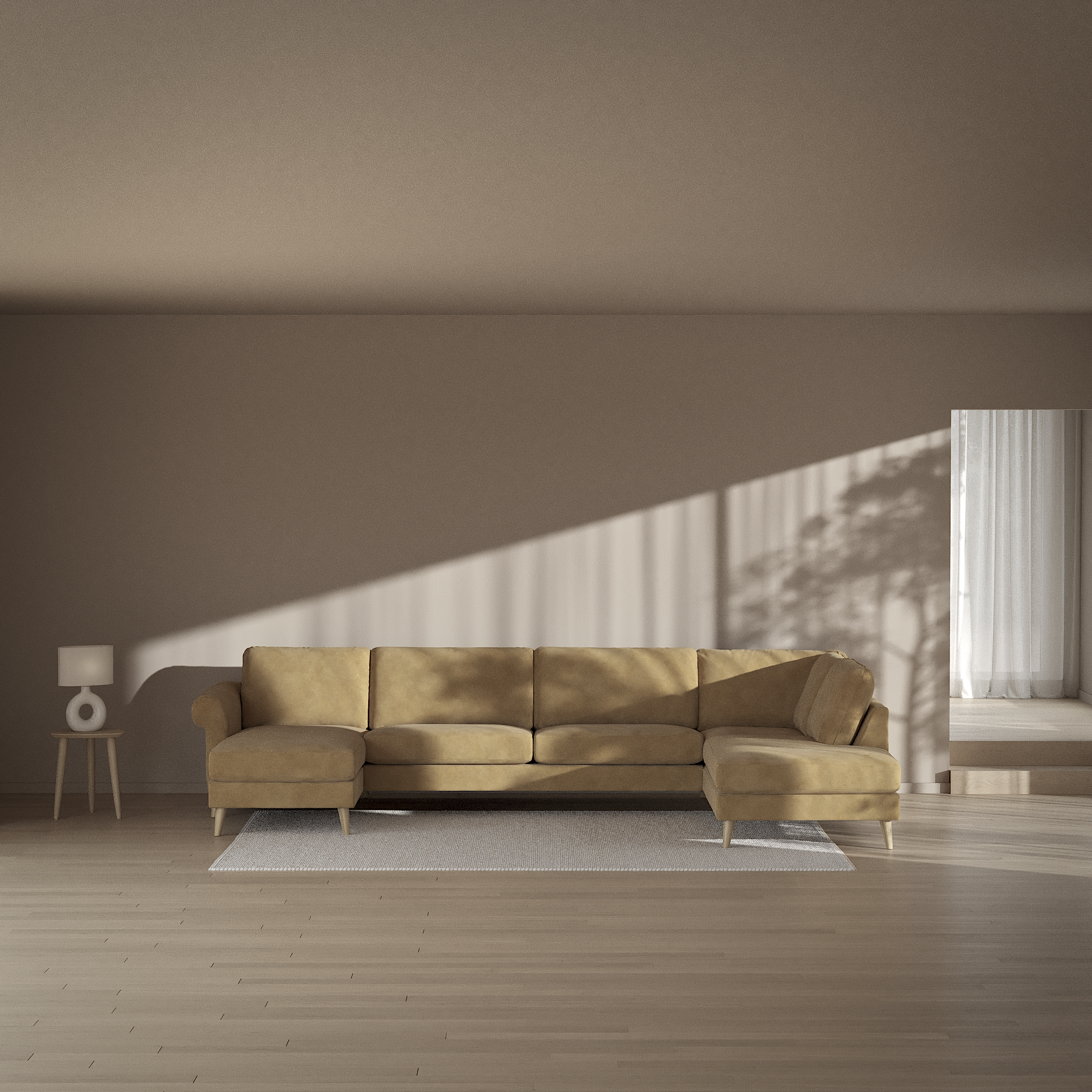 Bridge - 3-sits soffa med schäslong vänster och divan höger - inspiration