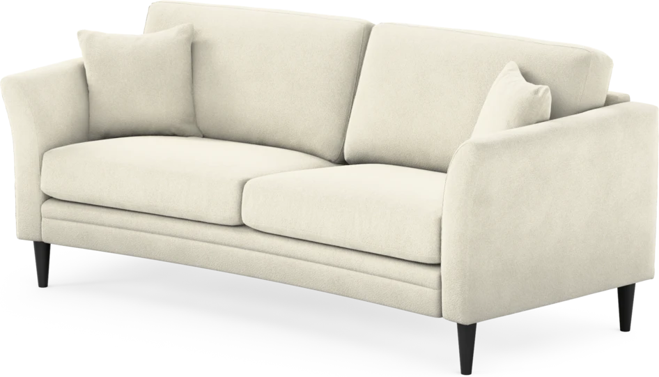 Eden - 2,5-sits soffa svängd - Vit