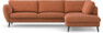 Madison Lux - 3-sits soffa med divan höger - Orange