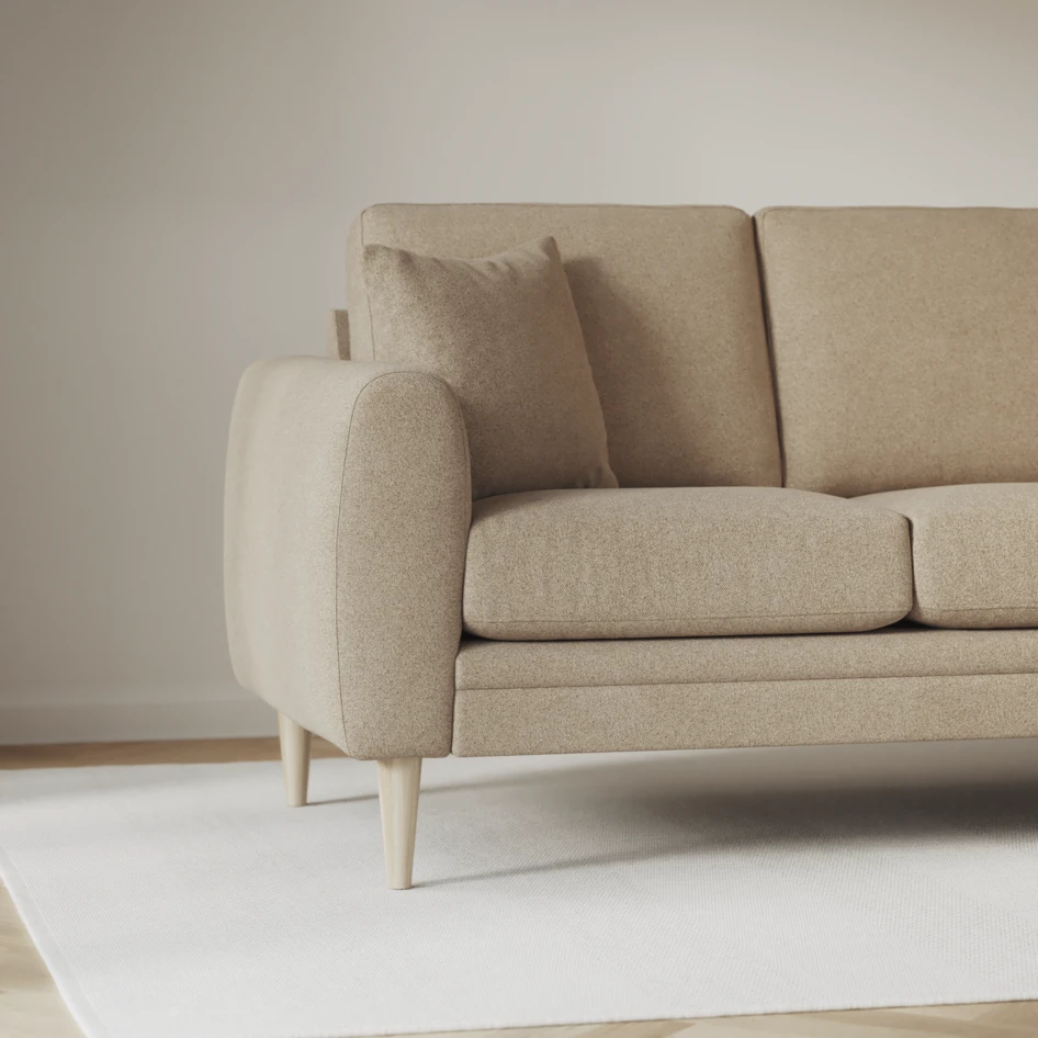 Eden - 3-sits soffa med divan vänster och schäslong höger - Beige