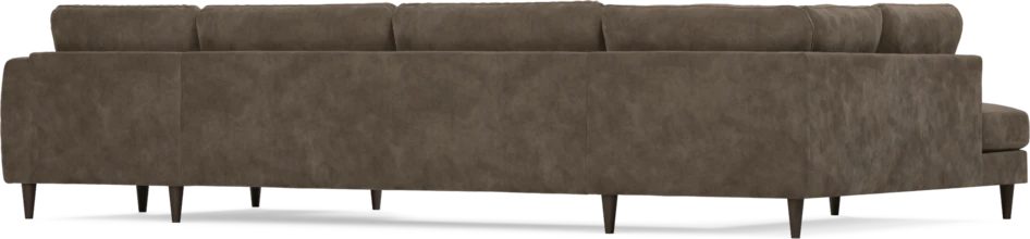 Bridge - 3-sits soffa med divan vänster och schäslong höger - Brun