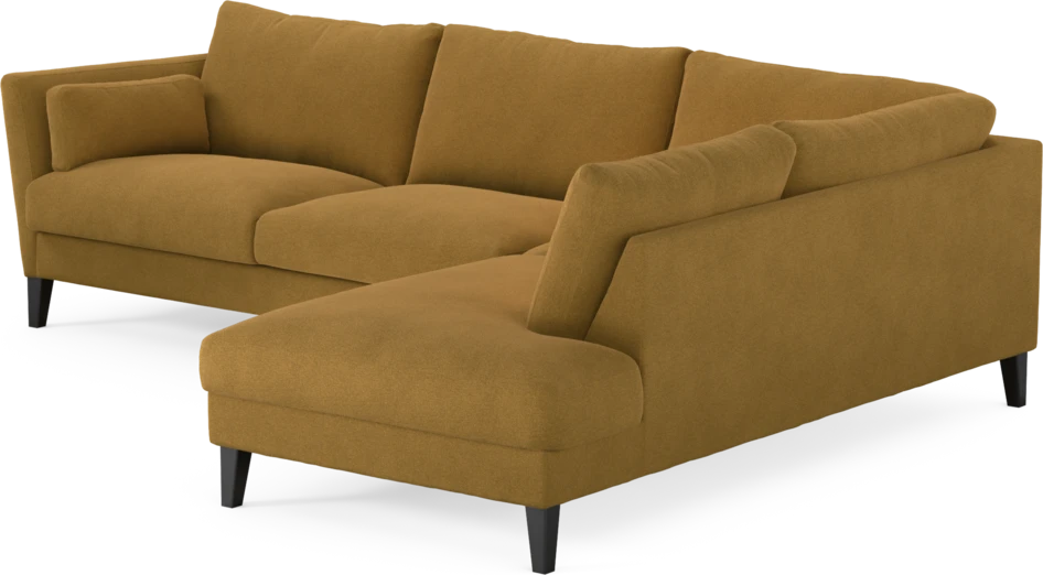 Winston - 3-sits soffa med divan höger - Orange