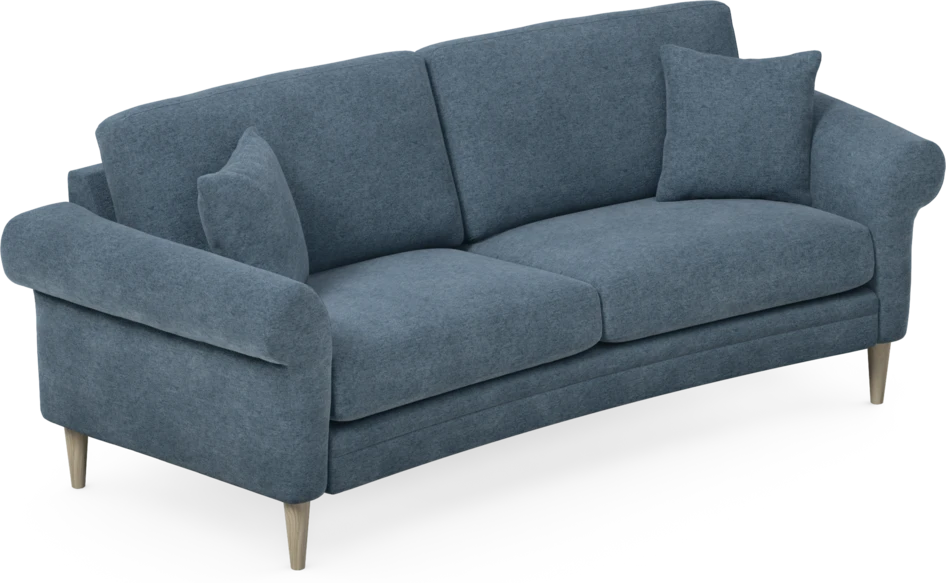 Eden - 2,5-sits soffa svängd - Blå