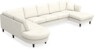 Eden - 3-sits soffa med divan vänster och schäslong höger - Vit