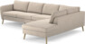 County - 3-sits soffa med divan höger - Beige