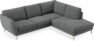 Madison - 2-sits soffa med divan höger - Grå