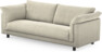 Cherrie - 3-sits soffa, hel dyna, fast klädsel - Beige