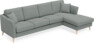 Eden - 3-sits soffa med schäslong - Grå