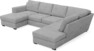Friday - 3-sits soffa med schäslong vänster och divan höger - Grå