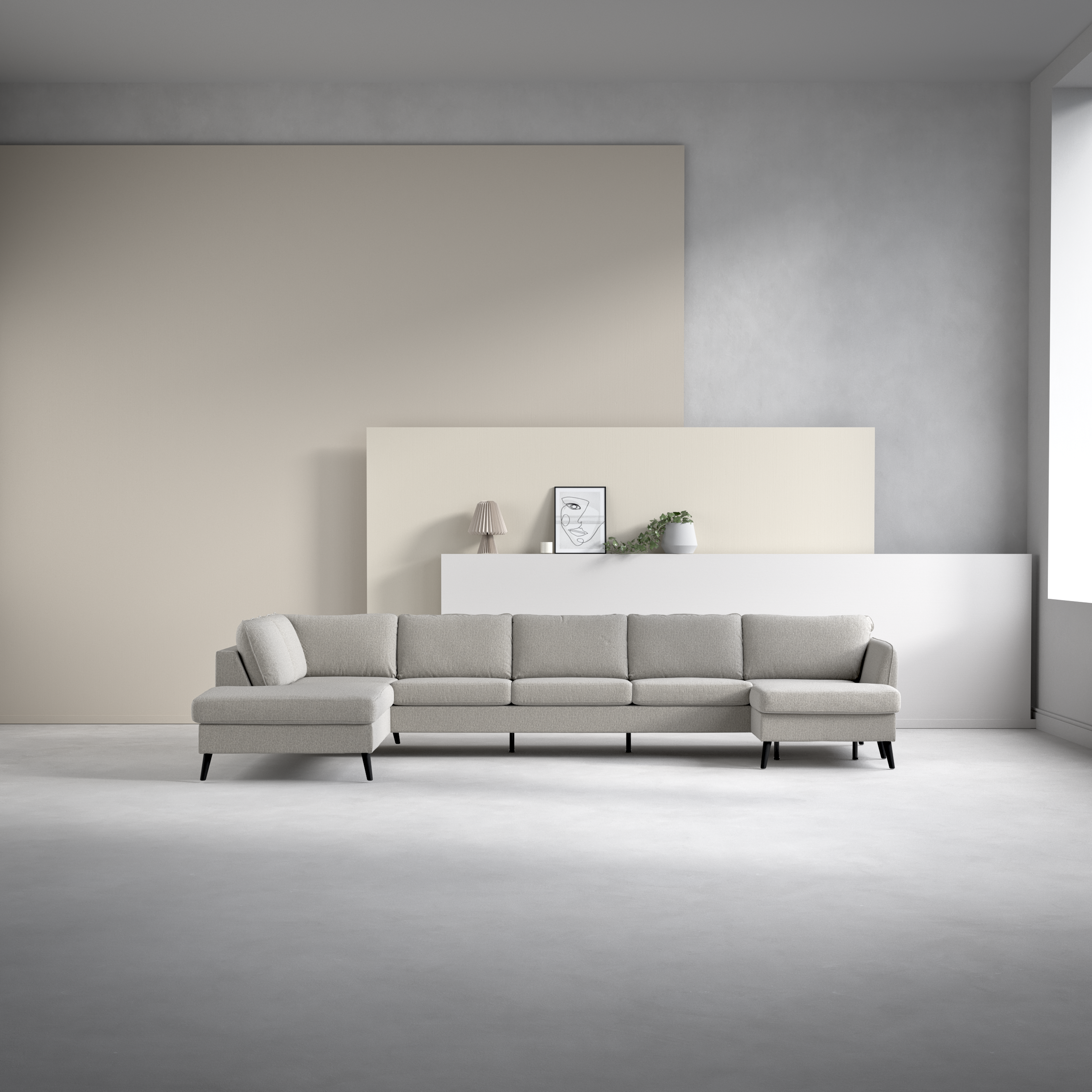 County - 4-sits soffa med divan vänster och schäslong höger - inspiration
