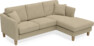Eden - 2-sits soffa med schäslong - Beige