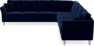 Eden - Hörnsoffa 3+3 - Blå