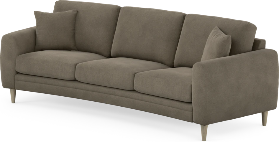 Eden - 3-sits soffa svängd - Beige