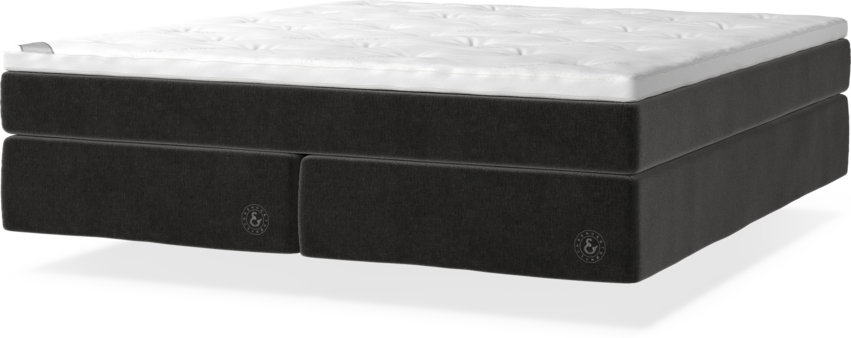 Cape Farewell - Kontinentalsäng, dubbelsäng med svävande utseende - Grå