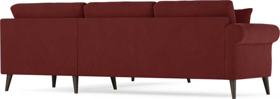 Eden - Hörnsoffa, 2,5+2,5-sits - Röd