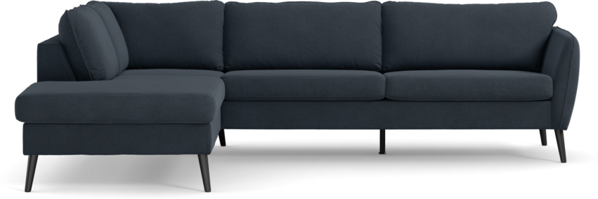 County - 2,5-sits soffa med divan vänster - Blå